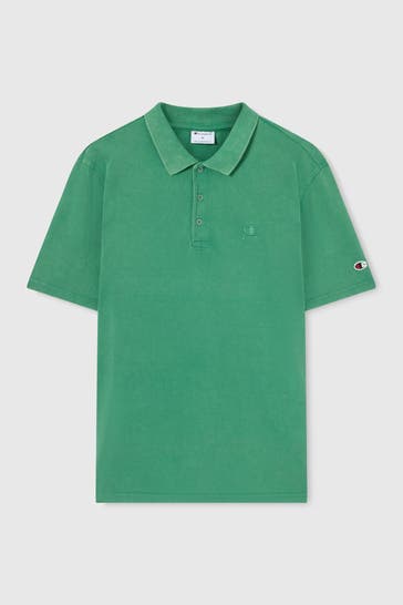 CHAMPION Polo-Shirt grün Relaxed Fit