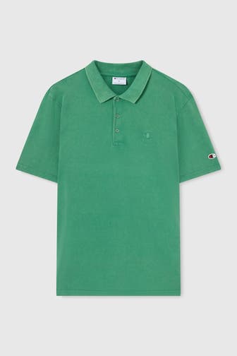 CHAMPION Polo-Shirt grün Relaxed Fit