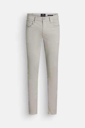 7 FOR ALL MANKIND Stoffhose hellgrau