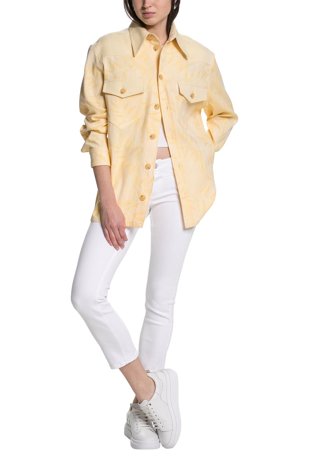 CLOSED Overshirt gelb gemustert, Bild 1