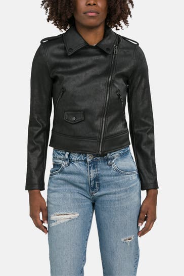 DESIGUAL Kunstlederjacke 'Filadelfia' schwarz