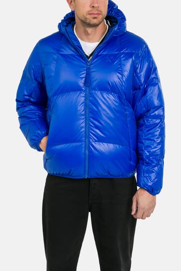 LACOSTE Daunensteppjacke blau