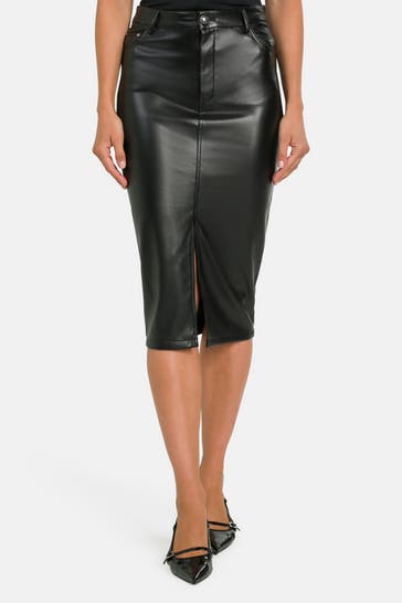 GUESS Bleistiftrock schwarz