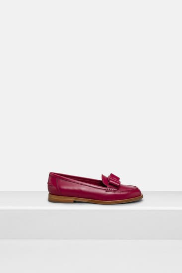FERRAGAMO - Slipper 'Vivaldo' weinrot