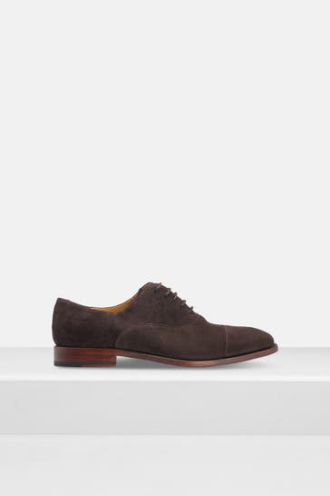 CORDWAINER Dark brown leather lace-ups