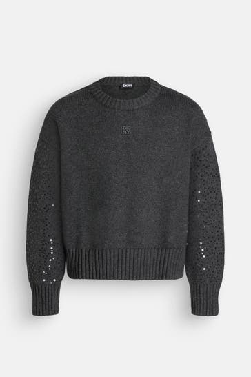 DKNY Strickpullover dunkelgrau