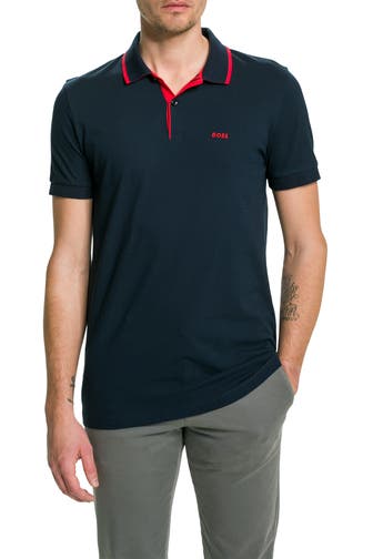 BOSS Polo-Shirt dunkelblau