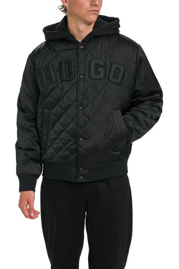 HUGO Blouson 'Boru' schwarz