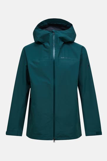 PEAK PERFORMANCE Forest green hardshell jacket