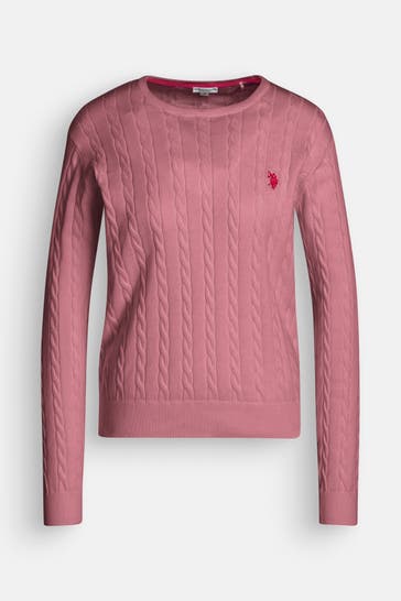 U.S. POLO ASSN. Strickpullover 'Pola' rosa