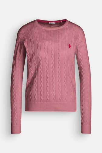 U.S. POLO ASSN. Strickpullover 'Pola' rosa