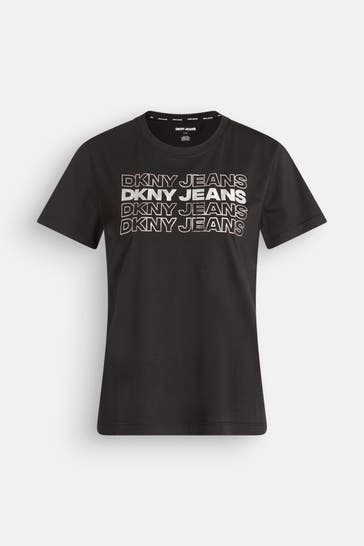 DKNY T-Shirt schwarz