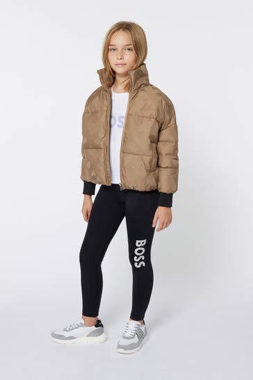 BOSS Leggings schwarz