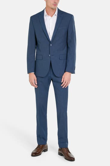 HECHTER Paris Wollmix-Anzug azurblau