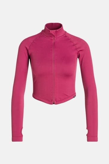 SMILODOX Jersey-Jacke 'Serina' burgunder