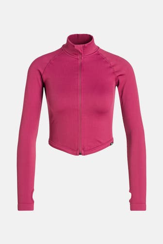 SMILODOX Jersey-Jacke 'Serina' burgunder