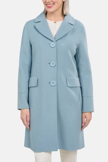 MABRUN Wollmantel 'Luise' taubenblau