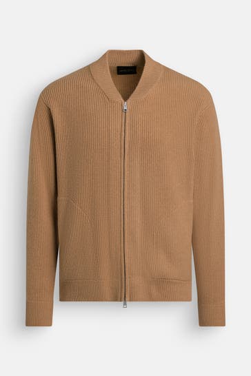 ROBERTO COLLINA Wolljacke camel