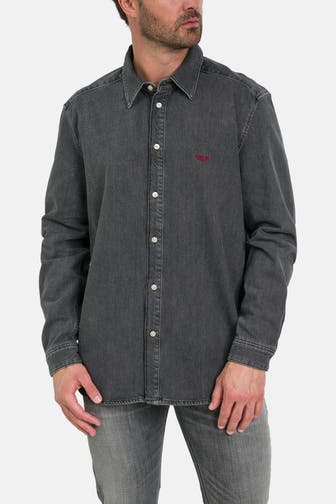 DIESEL Jeanshemd dunkelgrau