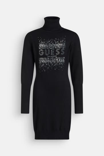 GUESS Strickkleid schwarz