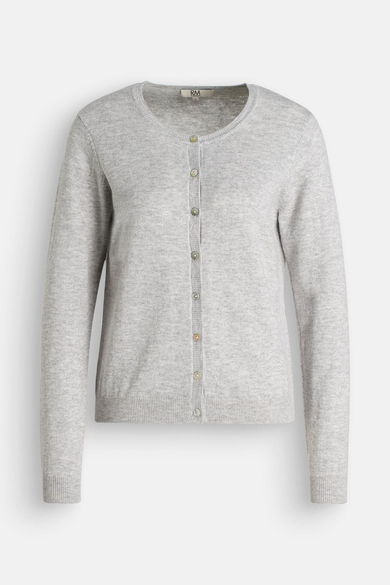 RM BY ROSEMUNDE Strickjacke 'Sofia' hellgrau, Bild 1