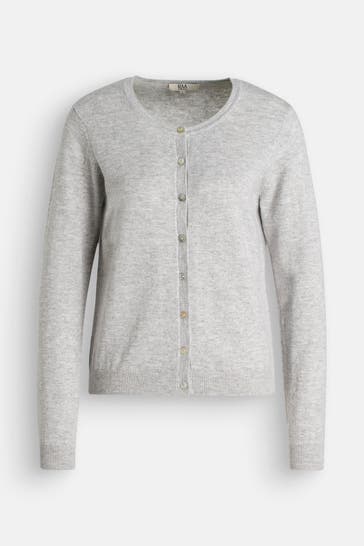 RM BY ROSEMUNDE Strickjacke 'Sofia' hellgrau