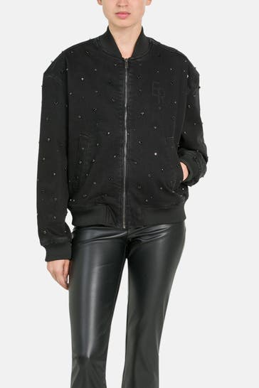 ELIAS RUMELIS Jeansjacke 'Isla' schwarz