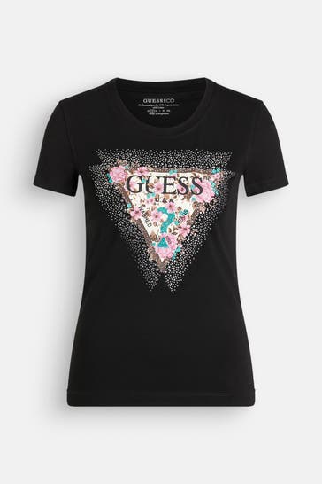 GUESS T-Shirt schwarz
