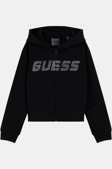 GUESS Sweatjacke schwarz