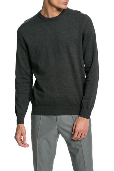 HECHTER Paris Strickpullover dunkelgrau