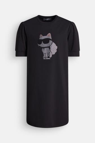 KARL LAGERFELD Jerseykleid schwarz