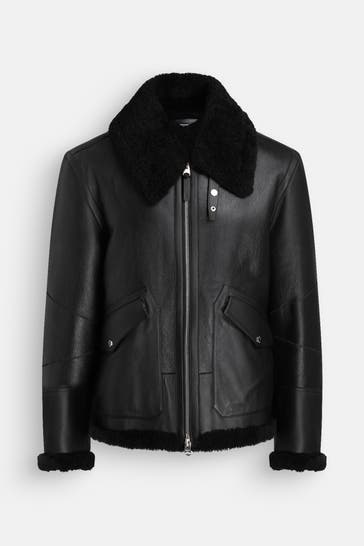 MACKAGE Lederjacke 'Atlas' schwarz