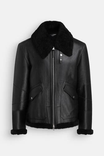 MACKAGE Lederjacke 'Atlas' schwarz