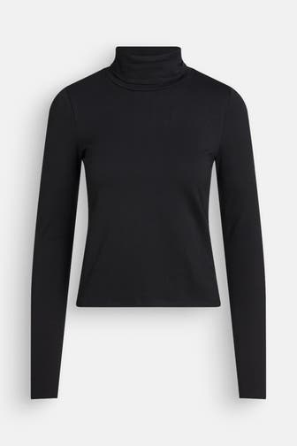 ORGANIC BASICS Rollkragenpullover 'Everyday' schwarz