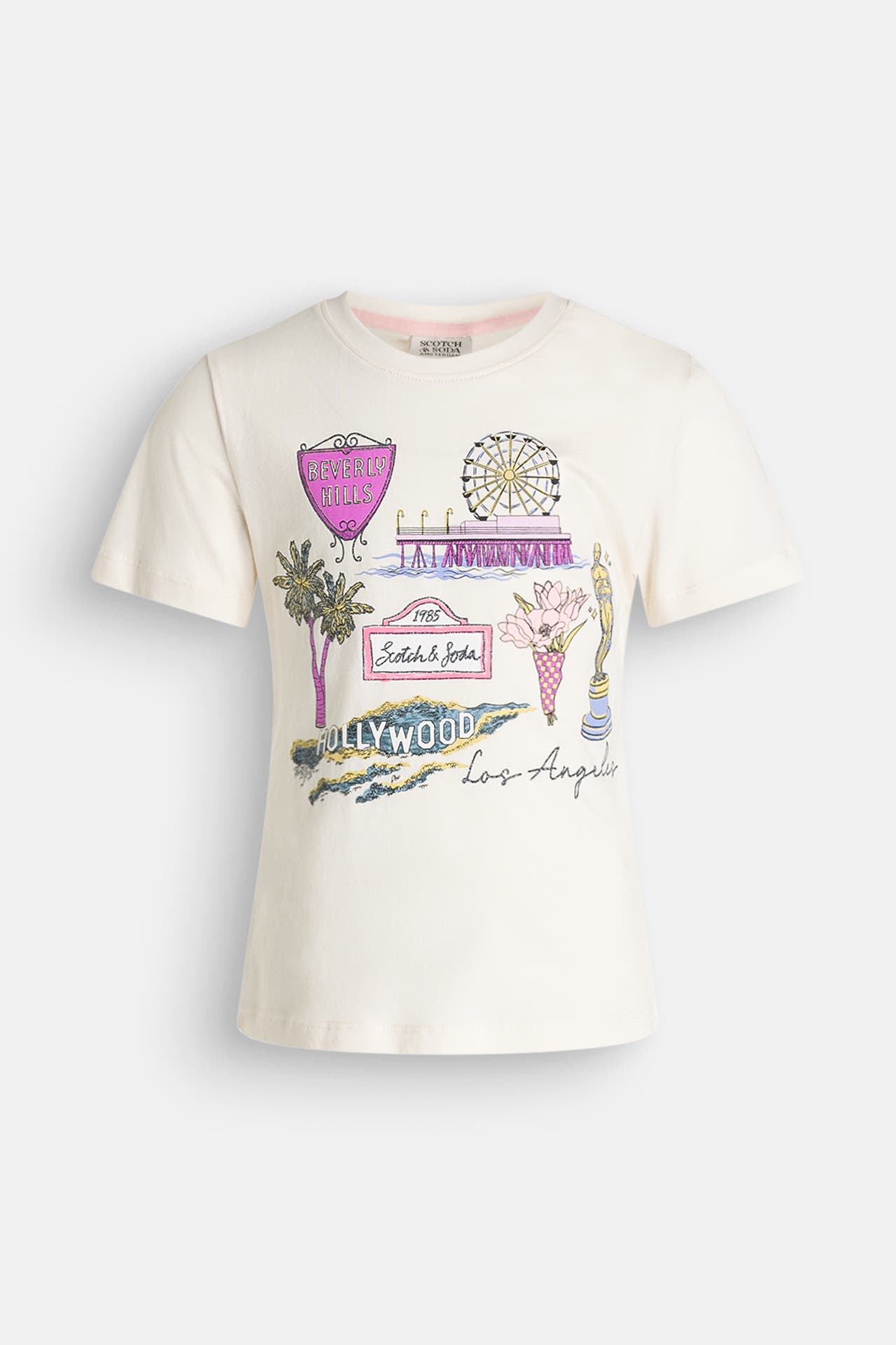 SCOTCH & SODA T-Shirt creme, Bild 1