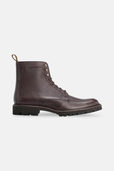 HACKETT Schnürstiefel 'Sloane Apron' dunkelbraun