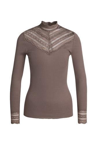 ROSEMUNDE Seidenmix-Shirt graubraun