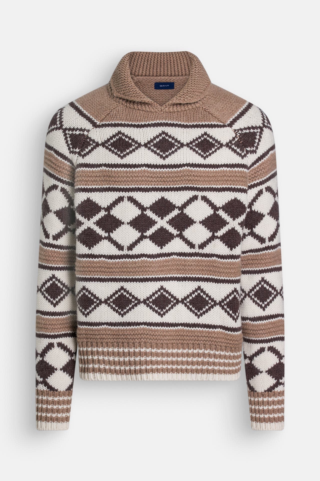 GANT Wollmix-Pullover gemustert, Bild 1