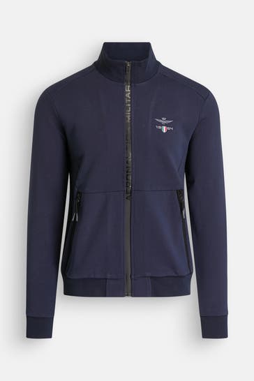 AERONAUTICA MILITARE Sweatjacke dunkelblau