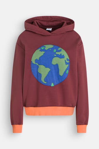 DESIGUAL Hoodie rotbraun