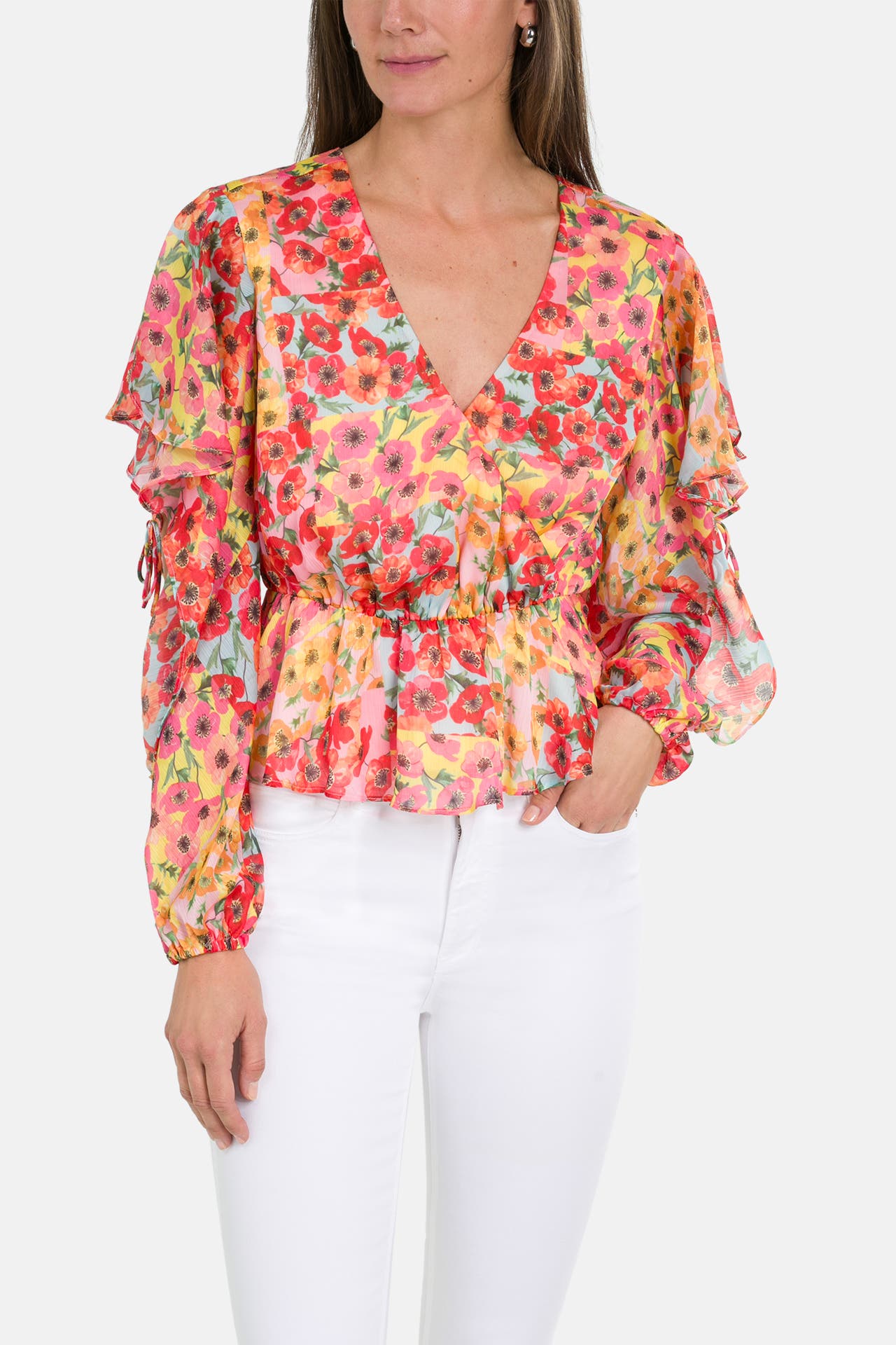 GUESS Casual-Bluse 'Saskika' floral, Bild 1