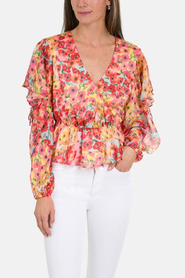 GUESS Casual-Bluse 'Saskika' floral