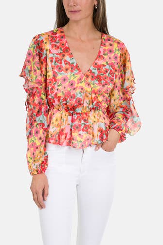 GUESS Casual-Bluse 'Saskika' floral