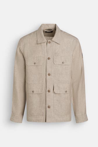 BELSTAFF Leinen-Blouson 'Forge' greige