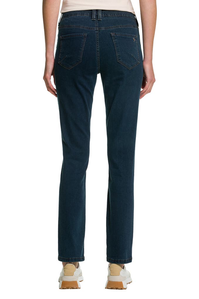 GARDEUR Zuri Donna Jeans Stretch Pantaloni Gamba Aderente Metà Cintola 36 S W28