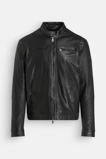 PEUTEREY - Lederjacke 'Saguaro' schwarz