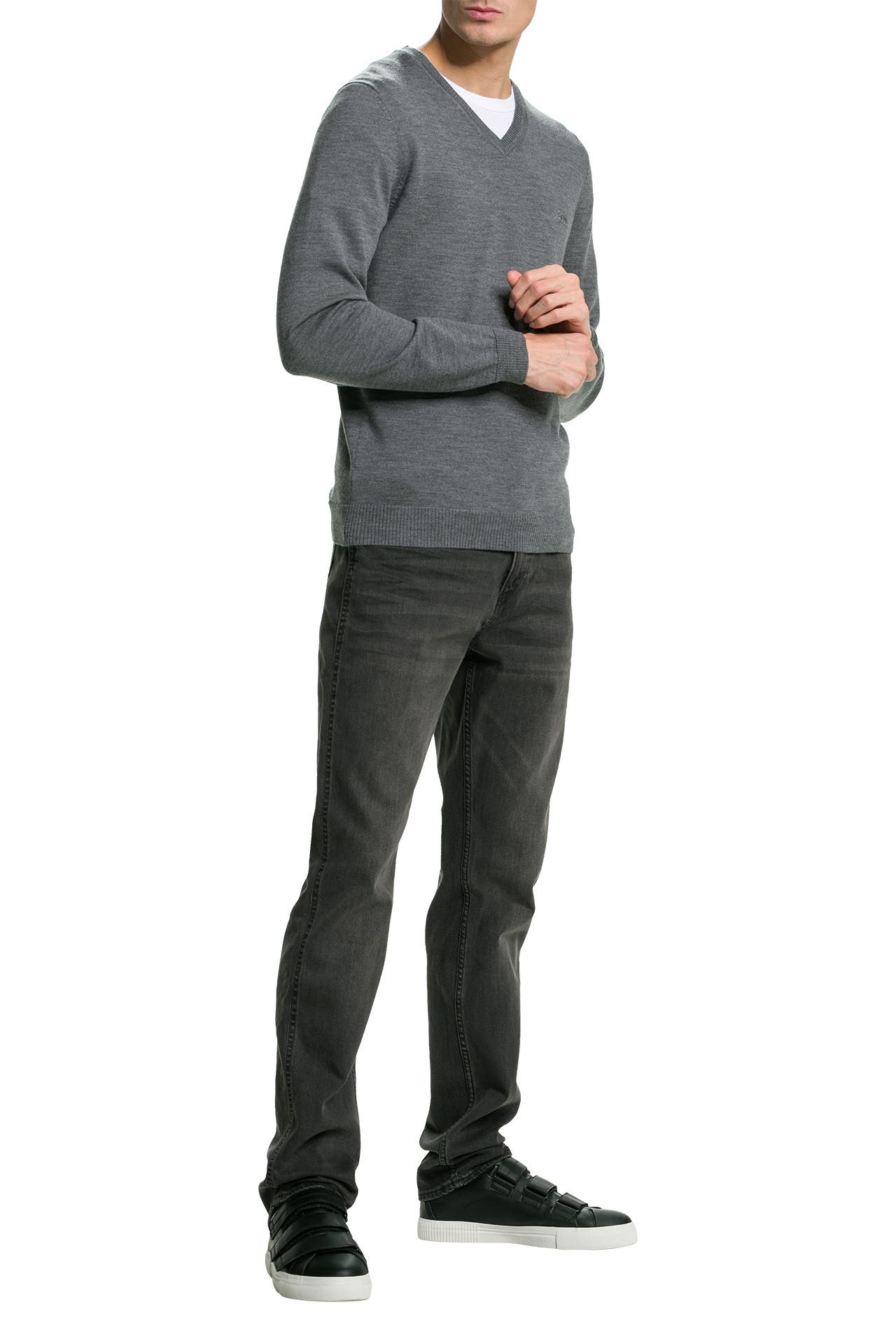 BOSS Wollpullover 'Batisse-E' grau, Bild 1
