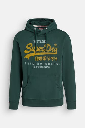 SUPERDRY Hoodie tannengrün