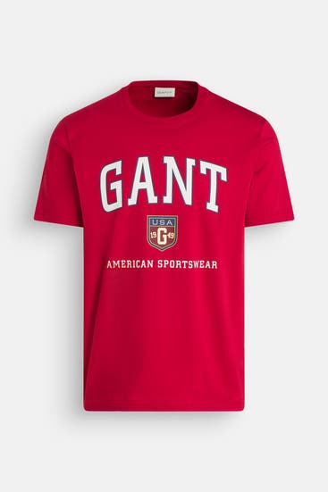 GANT - T-Shirt rot