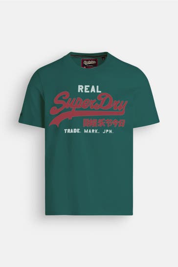 SUPERDRY T-Shirt dunkelgrün